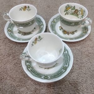 Vintage Mason's "Manchu" Cups and Saucers